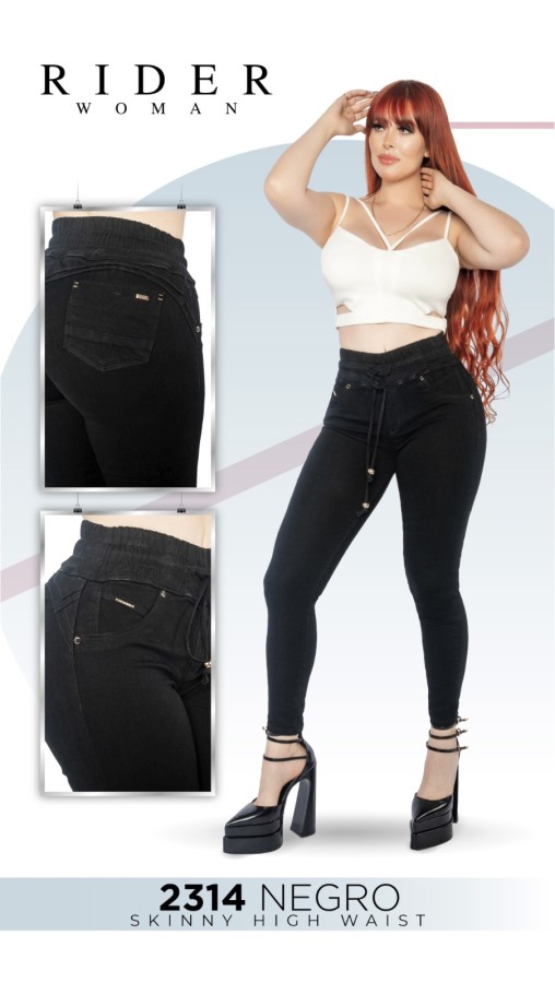 Pantalón Rider 2314 negro - Imagen 2