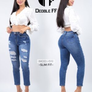 Pantalón Doble FF 519 Slim fit Mom