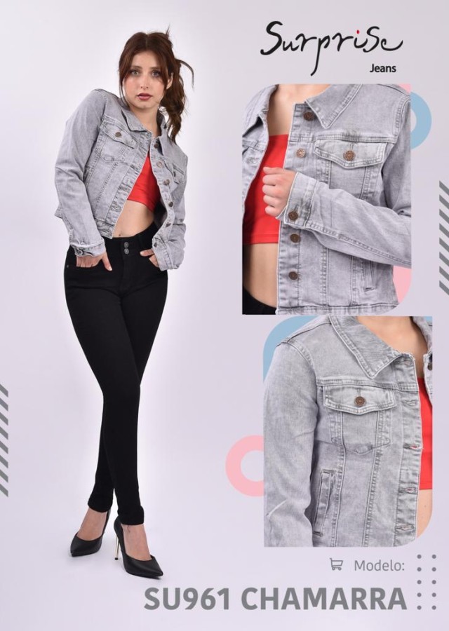 Chamarra Surprise 961 Gris