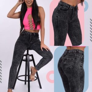 Pantalón Surprise 6126 Negro jaspeado